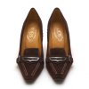TOD'S BROWN SUEDE PUMPS SIZE:35